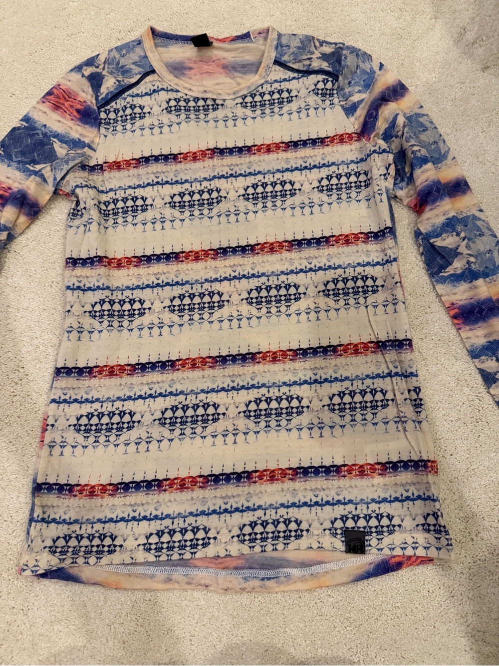 EUC Helly Hansen Long Sleeve Merino Wool Top - Size Small